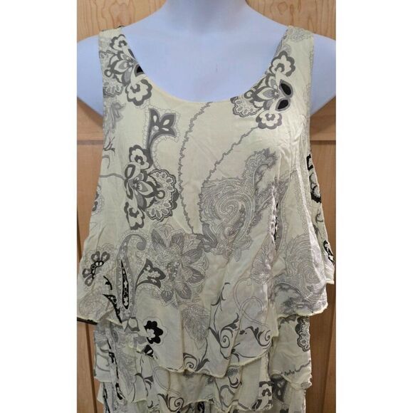 Sleeveless Floral Ruffle Tiered NWT Made In Italy lagenlook tiers fairycore - Picture 5 of 7